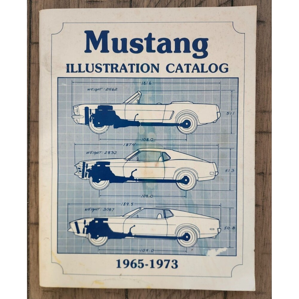 1965-1973 Ford Mustang Illustration Catalog Parts Brochure Booklet 99 Pages